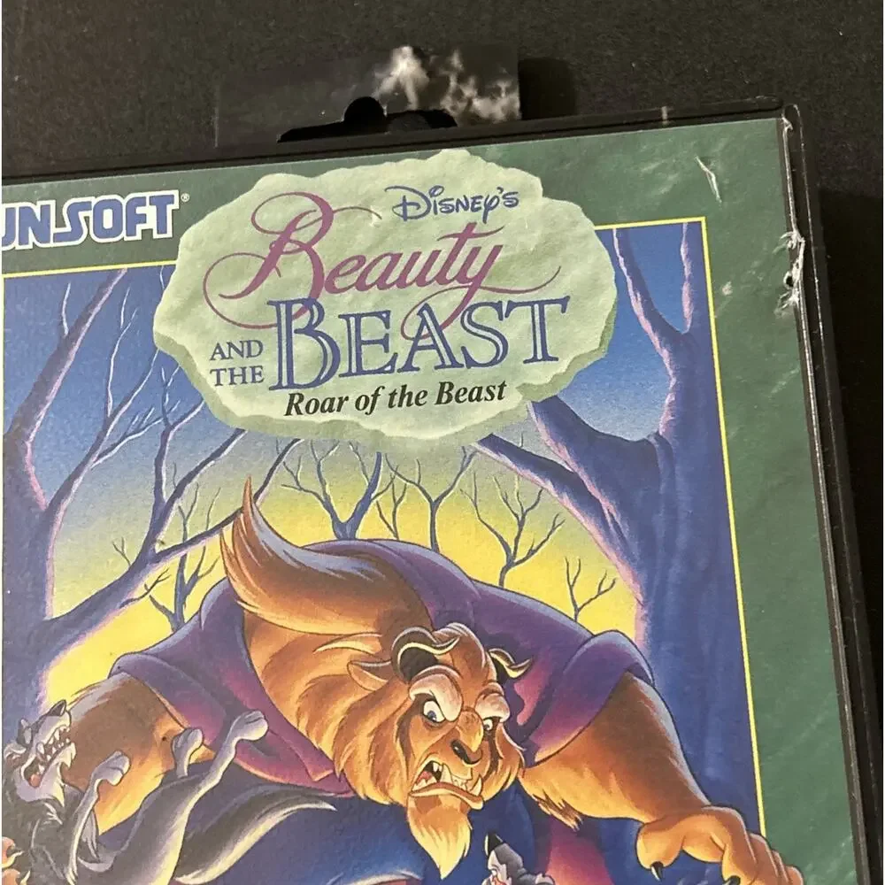 Beauty And The Beast Roar Of The Beast SEGA Genesis 1993 CASE & MANUAL ONLY